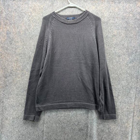 J Crew Sweater Men Medium Gray Pullover Crewneck Casual Fleece Cotton Knitted - Picture 1 of 11